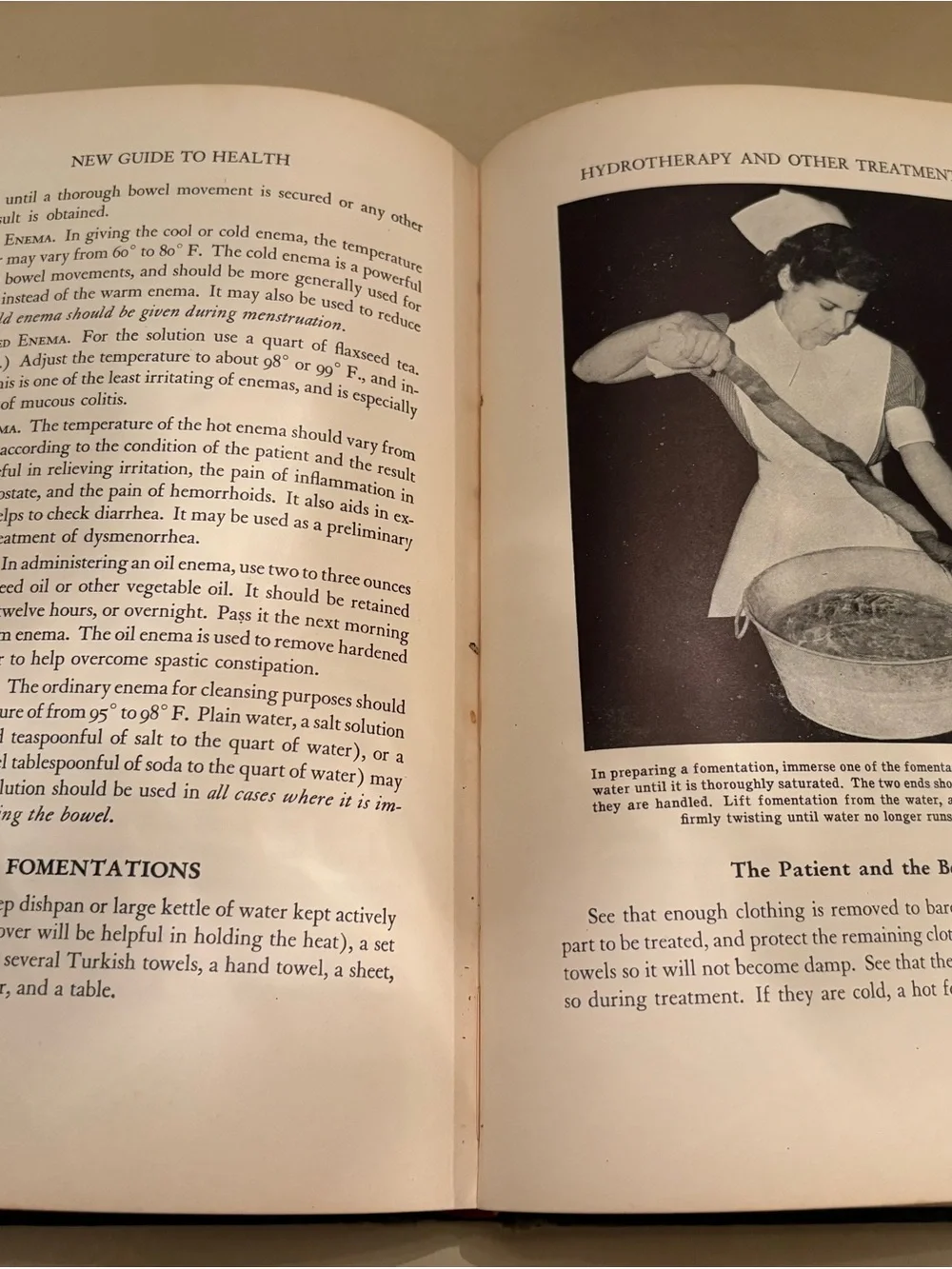 Guide to Health Vintage Dark Green Hardcover Book